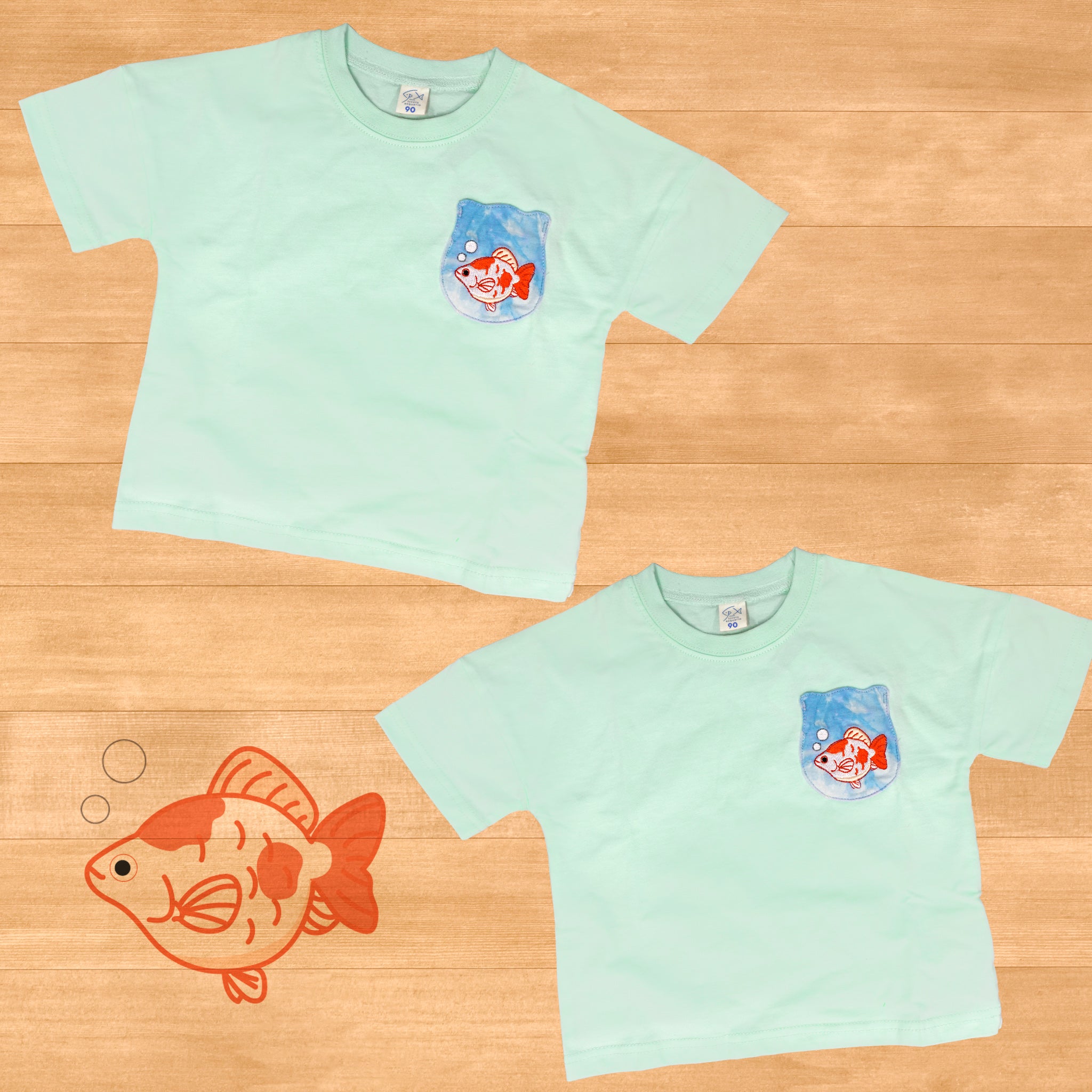 金魚鉢Tシャツ２着セット｜送料無料｜Piccolo acquario – piccoloacquario